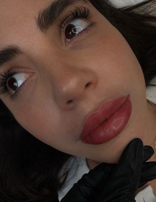 Lip Blush immediate after