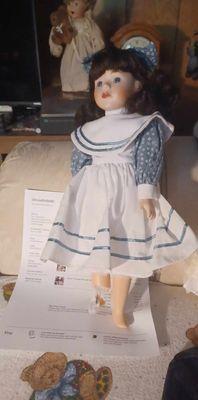 Alyce with broken leg.