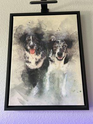 This was a gift for my brother, December 2023 Christmas. It was the last Christmas I had with my sweet pups