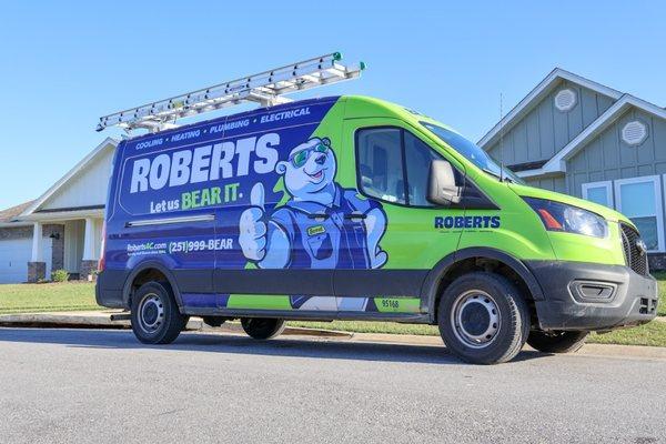 Roberts Air Conditioning work van