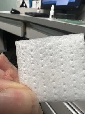 You can see the little metal shard if you look closely