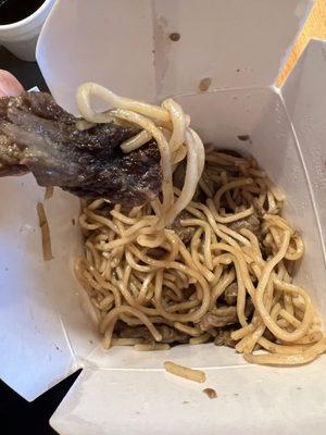 Gray and dried out beef