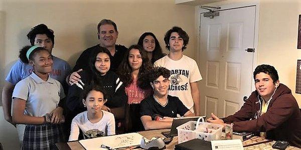 With some of my students