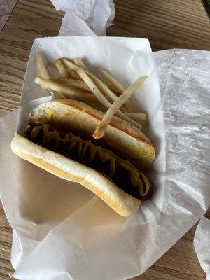 Hot dog and French fries