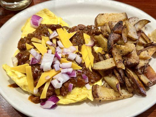 Chili omelet special