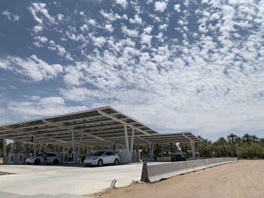 Large Tesla charging station July 2024