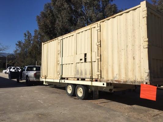 25ft container haul away to get sandblasted and painted