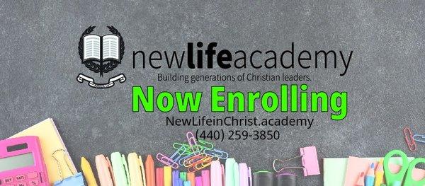New Life Christian Academy
Offering a God-centered environment and academic excellence.
Call today for more information: 440-231-4268.