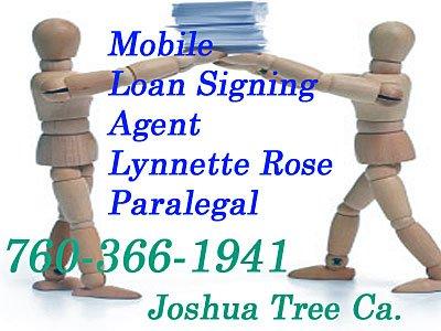 29 Palms paralegal, Loan signing agent, Notary Public, HI-Desert Ca. 760-366-1941 Fax: 760-366-1991 Hours: 9:00 am. – 4:00 pm. 29 Palms,