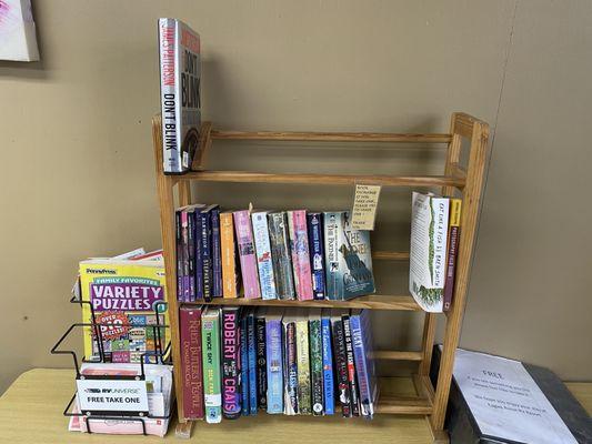 Book exchange in laundry