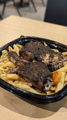Rasta Pasta - Jerk chicken, extra spicy