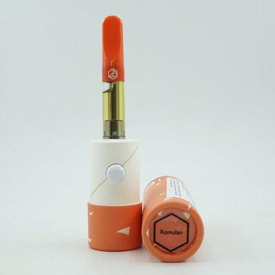 Romulan one gram live rosin cartridge by Oklahoma City-based Sunday Extracts