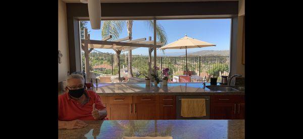 No more glare on the kitchen window, more satisfied customers.