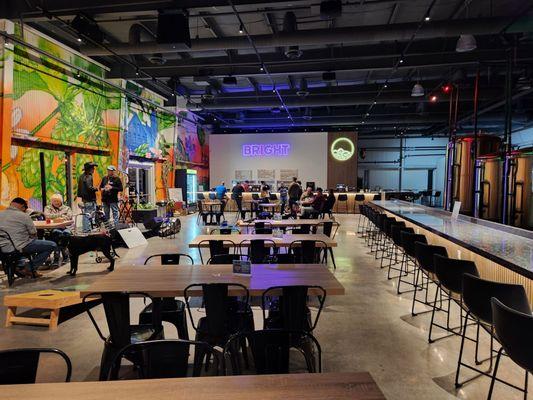 Main area picture from the far end where the door to the food truck was..
