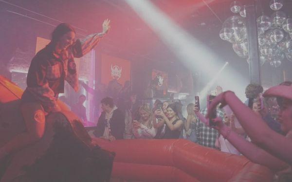 Bull riding at Rodeo