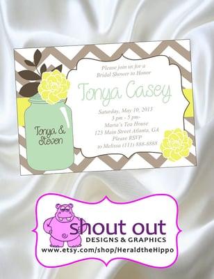Bridal Shower Invitations.