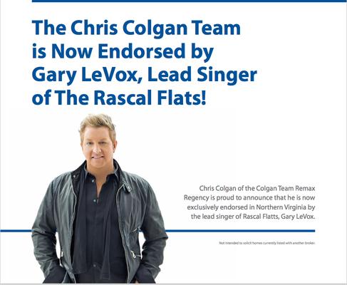 We are Endorsed by Gary LeVox with the Rascal Flats