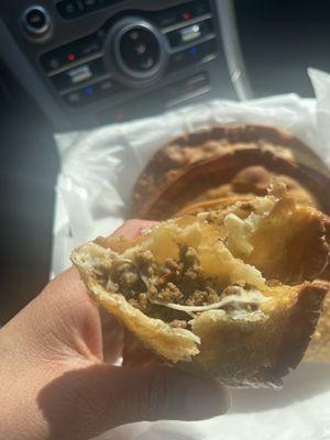 Beef & cheese empanadas!! IG: @youdamnskippy