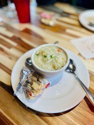 Chicken Lemon Rice Soup