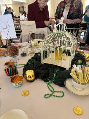 Alliance League of Pomona Valley tea party table setting