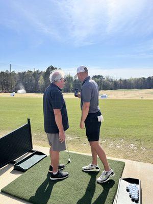 Letting the clients be a part of the process is important to me. The more you see, these easier it is to make adjustments.