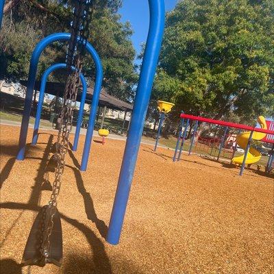 Slide and swings so much fun