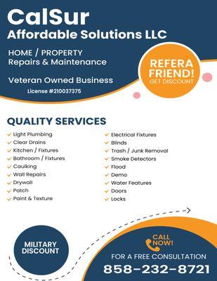 Calsur Affordable Solutions