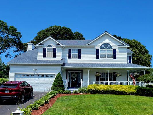 GAF Timberline HDZ in color of Biscayne Blue. Centereach NY