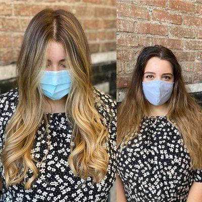 Lived in color, service takes around 4 hours. Using foilayage and balayage To create a seamless blend of hues of color.