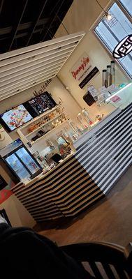 No one behind the counter. Numerous profit walked out.