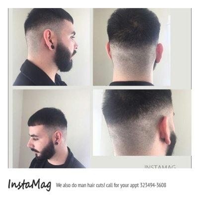 We also do man hair cuts!! Call us for your appointment!