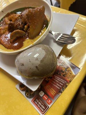 Amala and Ewedu (excuse my spelling)