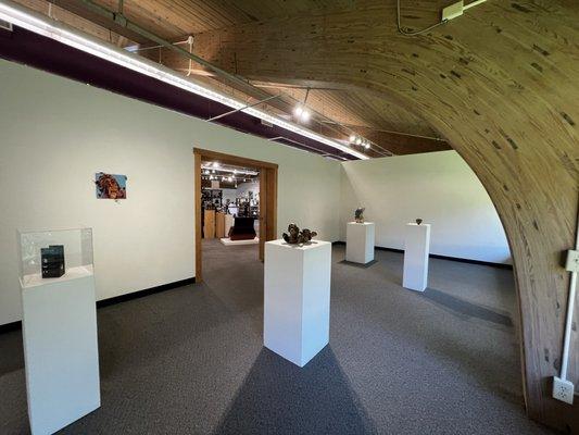 The architecture of the building itself is impressive, and the works on display show intense mastery of the arts