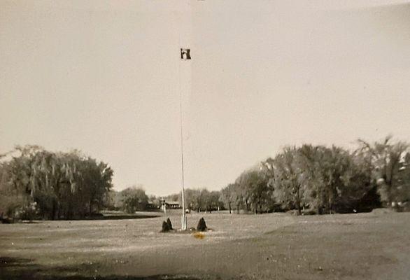 May, 1962: Kenosha Kingsmen at spring camp. The Kingsmen flag flies high.