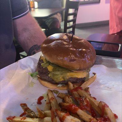 The Sergio. That's a big burger!