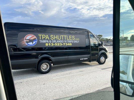 TPA shuttles van