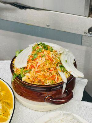 Mouthwatering biryani