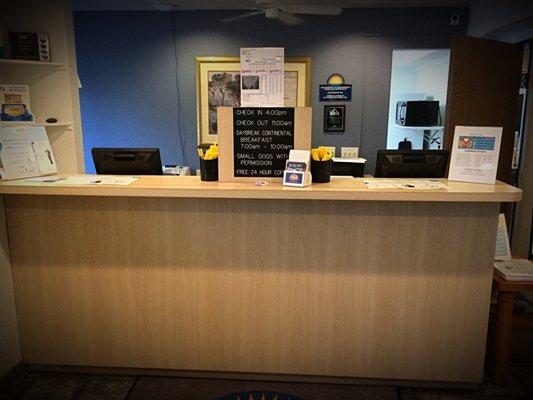 The front desk