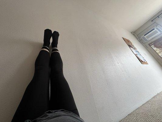 Legs up the wall pose , my favorite