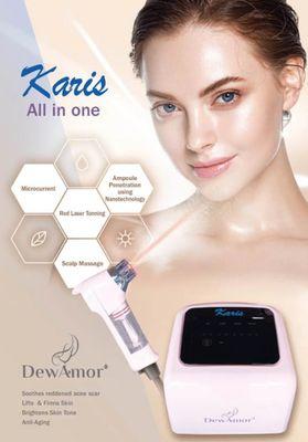Microcurrent for
facial lift
Nanotechnology for
product penetration
Red Laser Toning for
brighter skin Anti-Aging for everyone