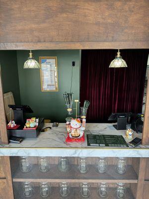 Front entrance, ordering counter