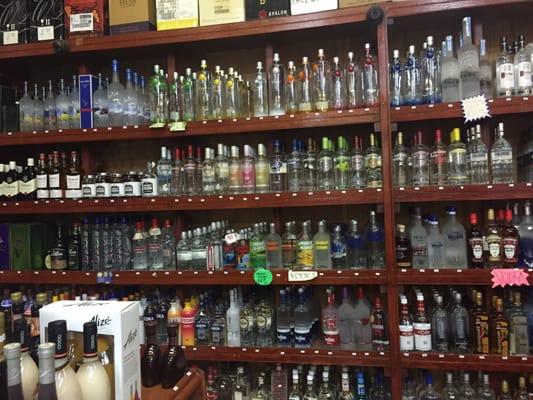 Why yes, their ENTIRE back wall is all vodka