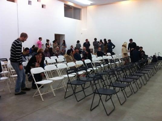 Not exactly stadium seating.