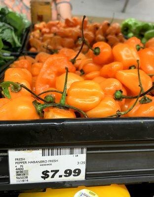 $8 for peppers, right