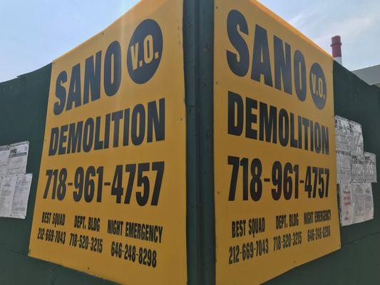 SANO DEMOLITION CORP.