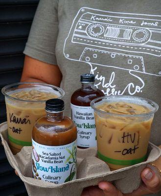 Try our locally made syrups, Hawai'i grown ingredients!