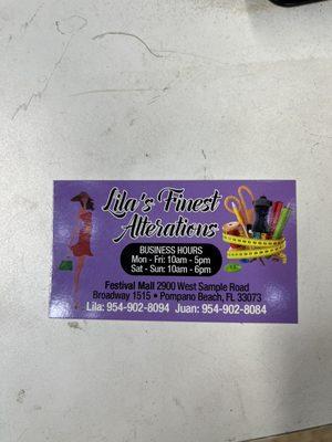 Lila's Finest Alterations