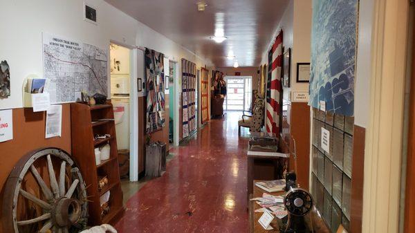 The hallway in on part of this museum