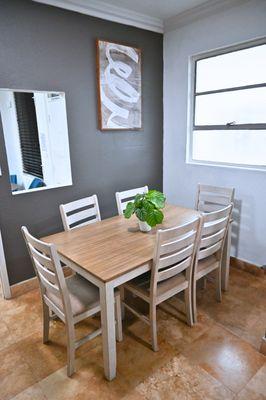 Client dining room for lunch and celebrations