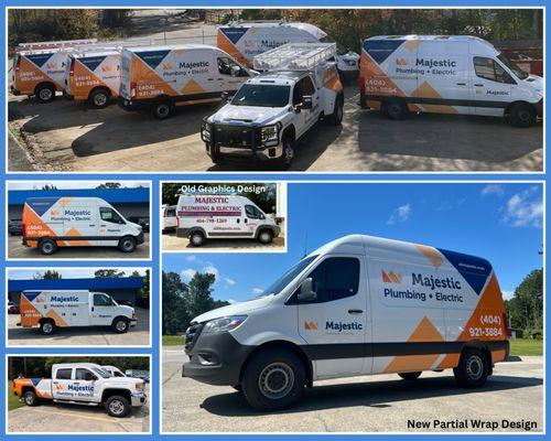 Partial Wraps at Marietta Signs - Ensuring Brand Consistency Across All Fleet Vehicles.